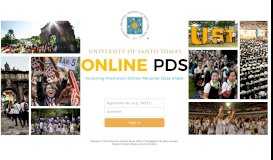 
							         Online PDS : University of Santo Tomas								  
							    