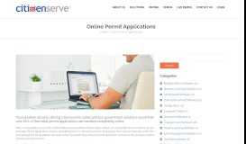 
							         Online Permit Applications - Citizenserve								  
							    
