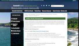 
							         Online Permit Management | Humboldt County, CA - Official Website								  
							    