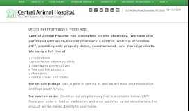 
							         :: Online Pet Pharmacy / I Phone App - Central Animal Hospital ...								  
							    