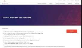 
							         Online PF Withdrawal Form Submission | Sasken Technologies Ltd ...								  
							    