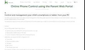 
							         Online Phone Control using the Parent Web Portal – MMGuardian								  
							    