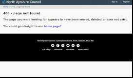 
							         Online planning application privacy policy - North Ayrshire Council								  
							    