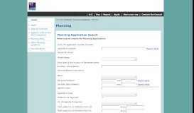 
							         Online Planning Applications Register - Search Page								  
							    