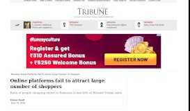
							         Online platforms fail to attract large number of shoppers | The Express ...								  
							    