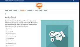 
							         Online Portal - ATC Couriers								  
							    