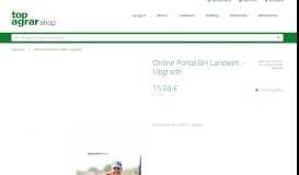 
							         Online Portal BH Landwirt - Upgrade - top agrar-Shop								  
							    