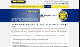 
							         Online Portal | Braman Pest Control - Braman Termite & Pest Elimination								  
							    