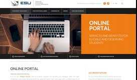 
							         Online portal - ESU Verona - ESU Verona								  
							    