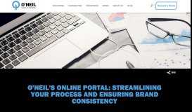 
							         Online Portal - O'Neil Printing								  
							    