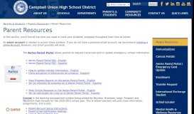 
							         Online Portal Registration - Parents & Students - Campbell Union High ...								  
							    