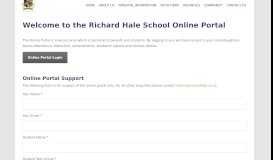 
							         Online Portal | Richard Hale School								  
							    