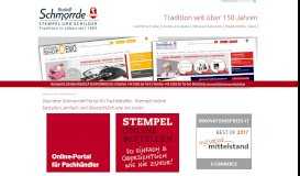 
							         Online-Portal | Stempel und Schilder Rudolf Schmorrde KG								  
							    