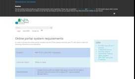 
							         Online portal system requirements - NPA » NPA								  
							    