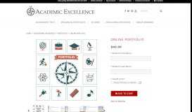 
							         Online Portfolio - Academic Excellence								  
							    