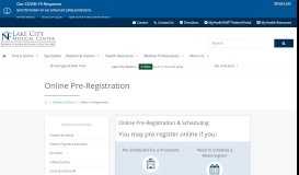 
							         Online Pre-Registration | Lake City Medical Center | Lake City, FL								  
							    