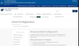 
							         Online Pre-Registration | Medical Center of Aurora								  
							    