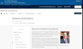 
							         Online Pre-Registration | Medical City Alliance								  
							    