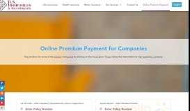 
							         Online Premium Payment -								  
							    