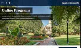 
							         Online Programs - Samford University								  
							    