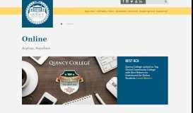 
							         Online | Quincy College								  
							    