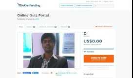 
							         Online Quiz Portal | Business & Startup Fundraising with GoGetFunding								  
							    