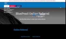 
							         Online Referral | BluePearl Specialty + Emergency Pet Hospital								  
							    
