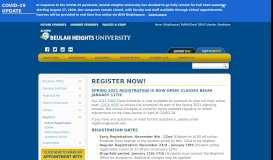 
							         Online Registration - Beulah Heights University								  
							    
