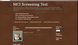 
							         Online Registration certificate process id password - MCI Screening Test								  
							    