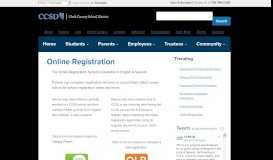 
							         Online Registration | Clark County School District								  
							    