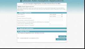 
							         Online Registration Form - Online NRI Passport Application								  
							    