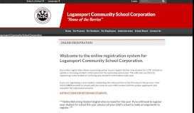 
							         Online Registration - Logansport Community School Corporation								  
							    