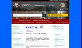 
							         Online Registration - MDLE.net								  
							    