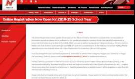 
							         Online Registration Now Open for 2018-19 School Year								  
							    