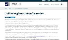 
							         Online Registration / Online Registration Information - District 300								  
							    