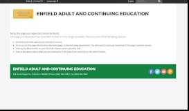 
							         Online Registration Portal - Enfield Adult Education								  
							    