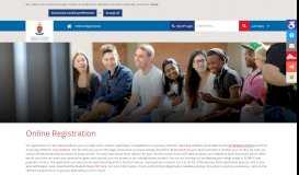 
							         Online Registration | University of Pretoria								  
							    