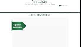 
							         Online Registration | Wawasee Schools								  
							    