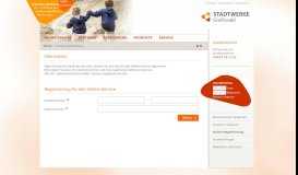 
							         Online-Registrierung - Onlineportal Stadtwerke Greifswald								  
							    