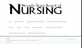 
							         Online Renewal | Nevada State Board of Nursing								  
							    