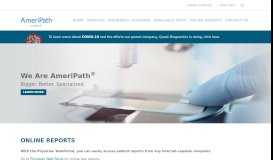 
							         Online Reports – AmeriPath: Anatomic Pathology Services								  
							    