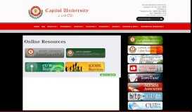 
							         Online Resources | Capitol University								  
							    