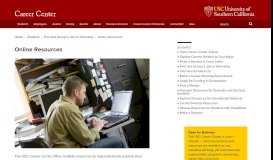 
							         Online Resources | Career Center | USC								  
							    