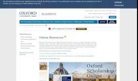 
							         Online Resources - Oxford University Press								  
							    