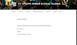 
							         Online Resources – St Joseph Junior School Sliema								  
							    
