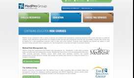 
							         Online Risk Management Courses | MedPro Group								  
							    