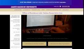 
							         Online Room Selection - James Madison University								  
							    