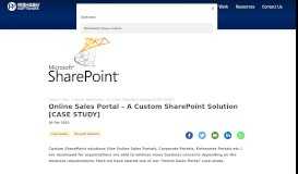 
							         Online Sales Portal - A Custom SharePoint Solution [CASE STUDY]								  
							    
