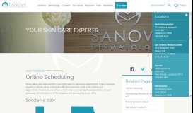 
							         Online Scheduling - Sanova Dermatology								  
							    