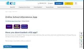 
							         Online School Attendance App | K12 - K12.com								  
							    